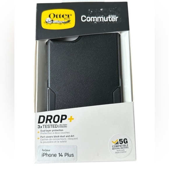 OtterBox Other - Otterbox Commuter Series Apple iPhone 14 Plus Black Case Wireless Charging NIB